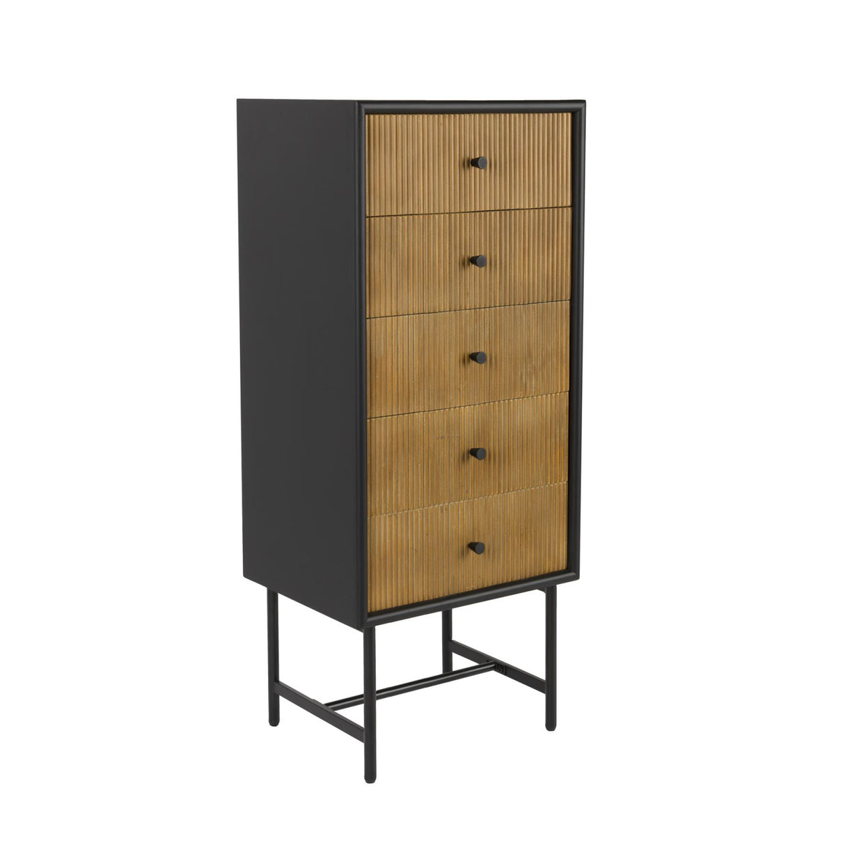 Modern furniture - Pine Wood 5-Drawer Cabinet - www.oroa.com | Oroa.com