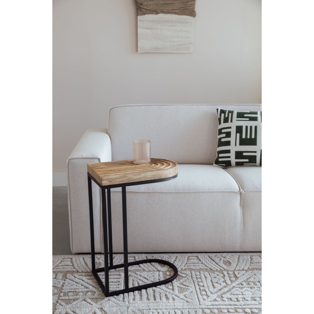 Modern European furniture - Natural Mango Wood Side Table - www.oroa.com | Oroa.com