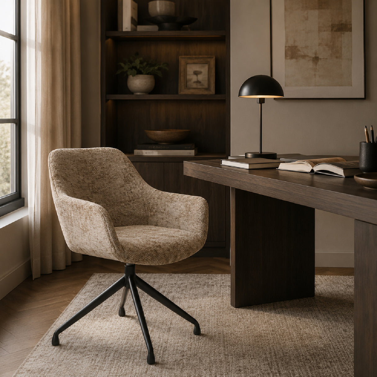 Upholstered Quadrupod Accent Armchairs (2) | Oroa.com