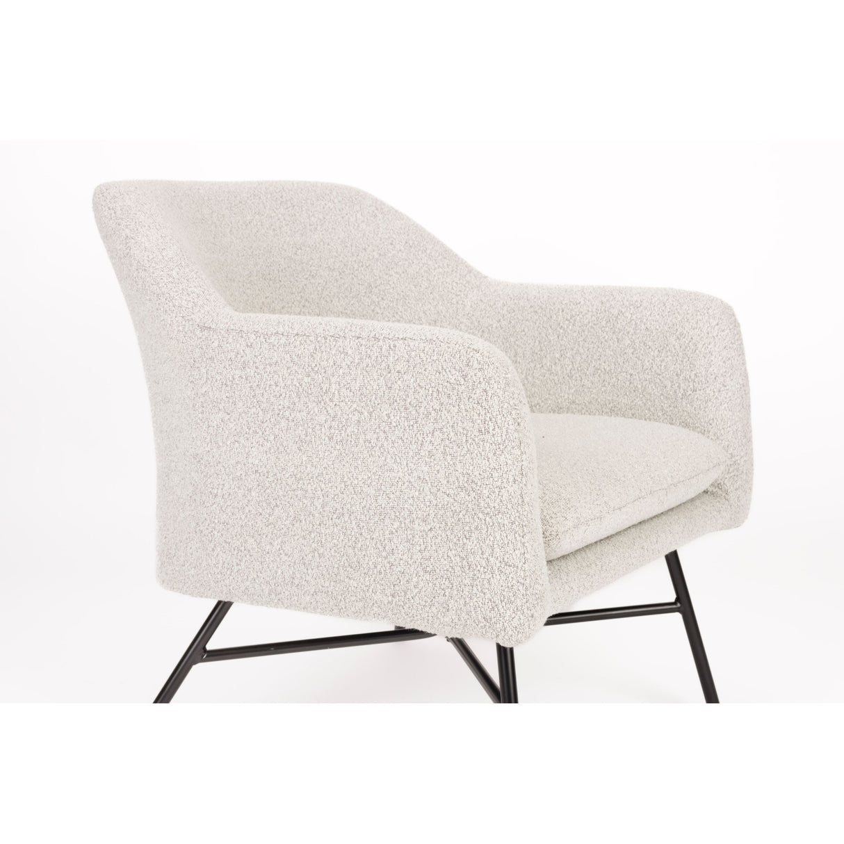 Modern European furniture - Beige Fabric Lounge Chair - www.oroa.com | Oroa.com