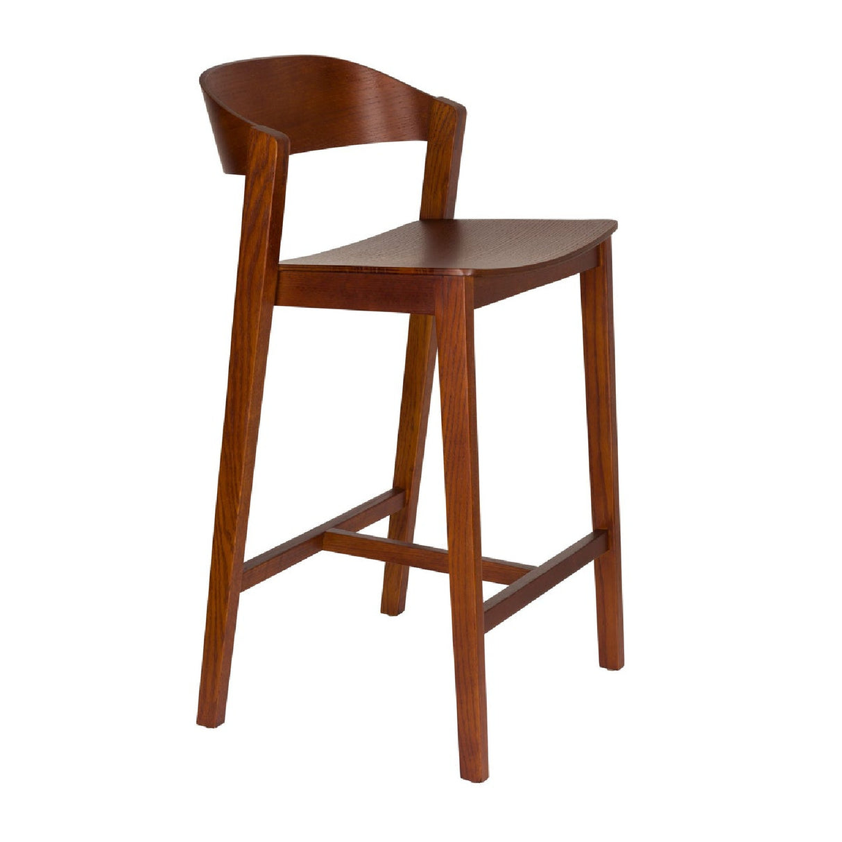 Modern European furniture - Oak Wood Bar Stool - www.oroa.com | Oroa.com