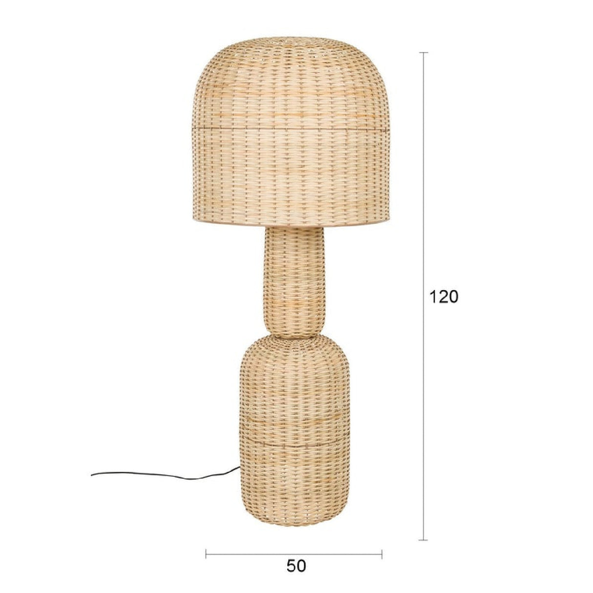 Modern European furniture - Brown Rattan Floor Lamp - www.oroa.com | Oroa.com