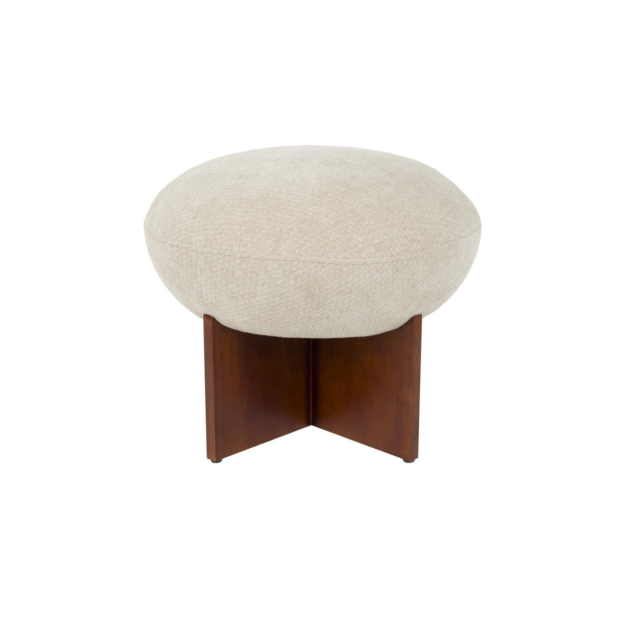 Modern furniture - Beige Cushioned Stool - www.oroa.com | Oroa.com