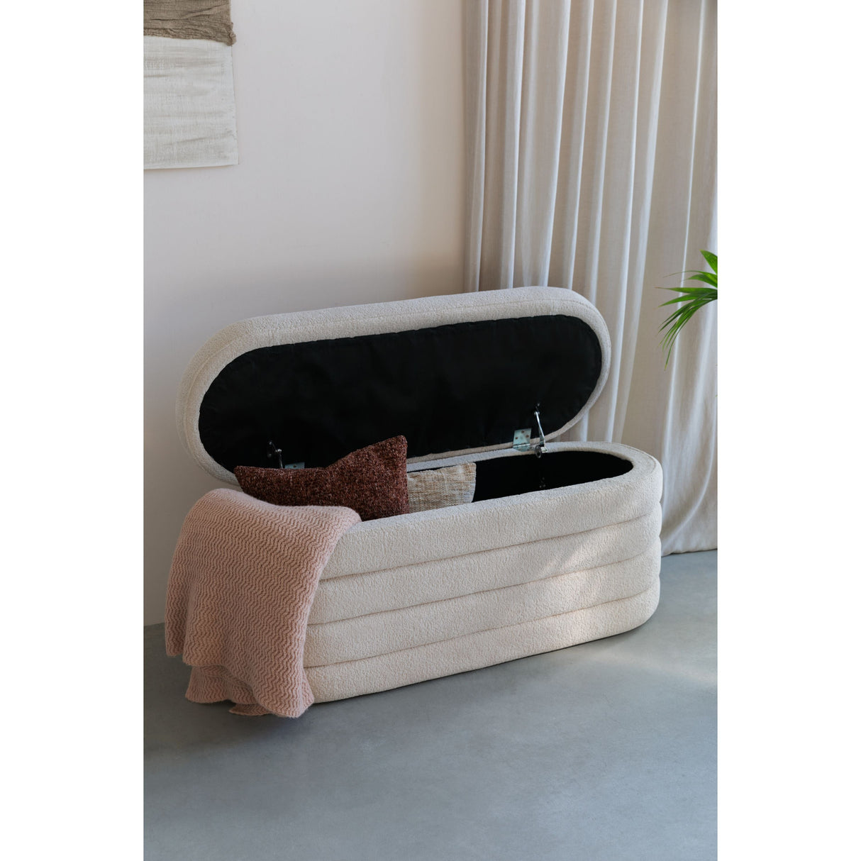 Modern European furniture - Beige Storage Bench - www.oroa.co | Oroa.com