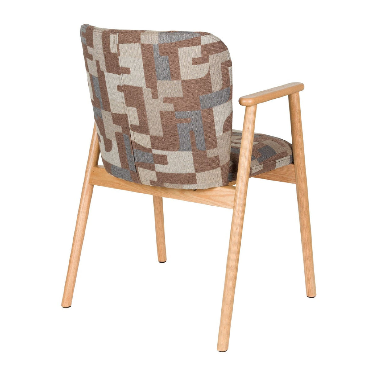 Modern European furniture - Brown Printed Dining Armchairs (2) - www.oroa.com | Oroa.com