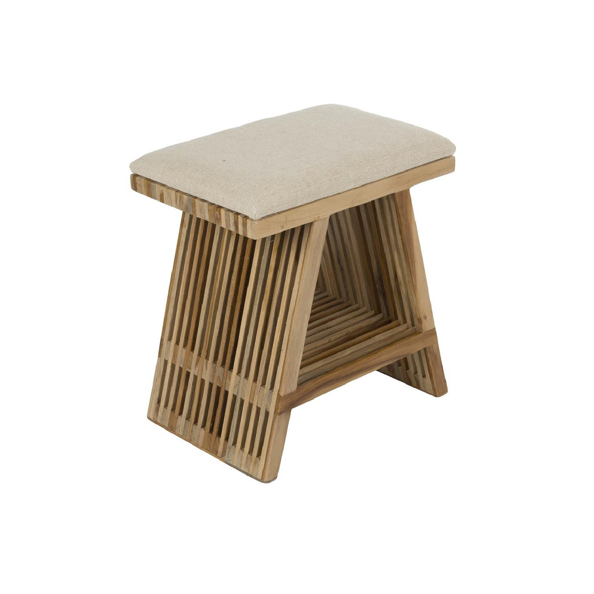 Modern furniture - A-Shaped Base Teak Stool - www.oroa.com | Oroa.com