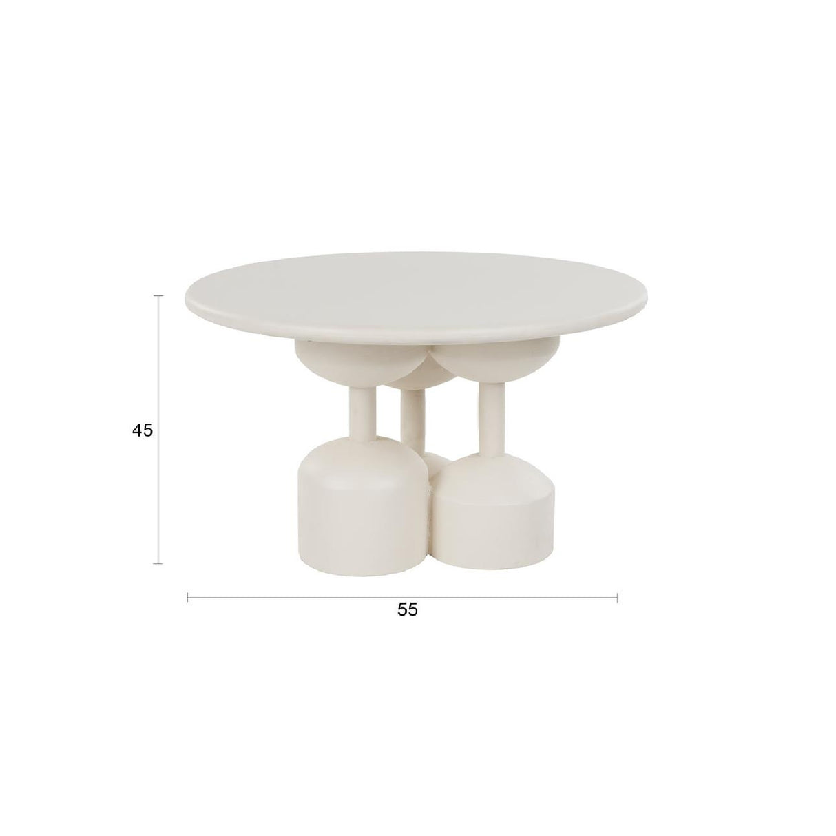 Beige Wooden Modern Side Table | Oroa.com