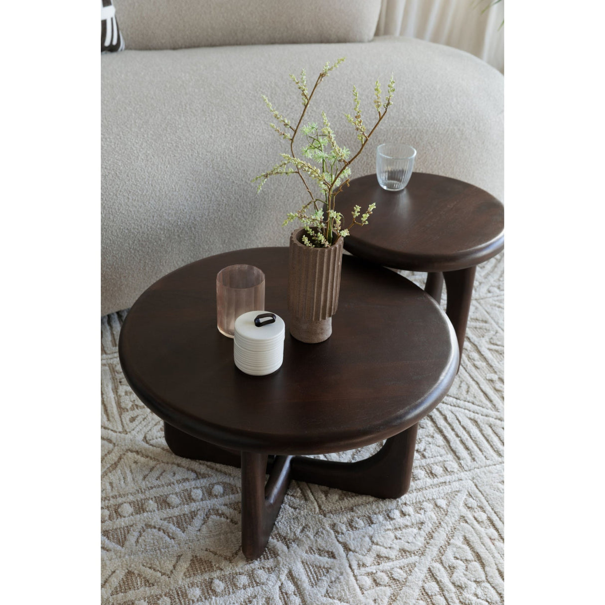Modern European furniture - Brown Mango Wood Side Table - www.oroa.com | Oroa.com