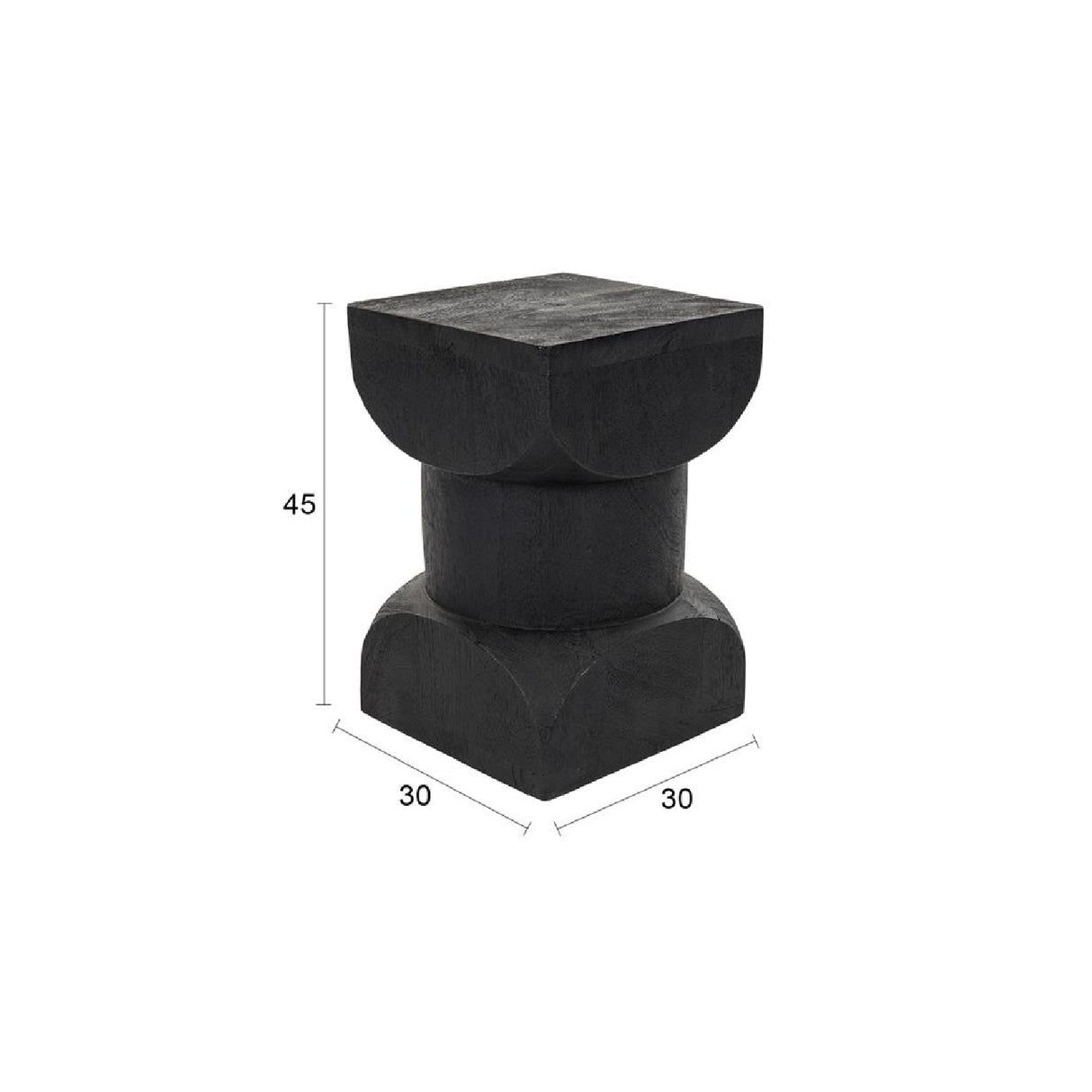 Modern furniture - Slatted Teak Side Table - www.oroa.com | Oroa.com