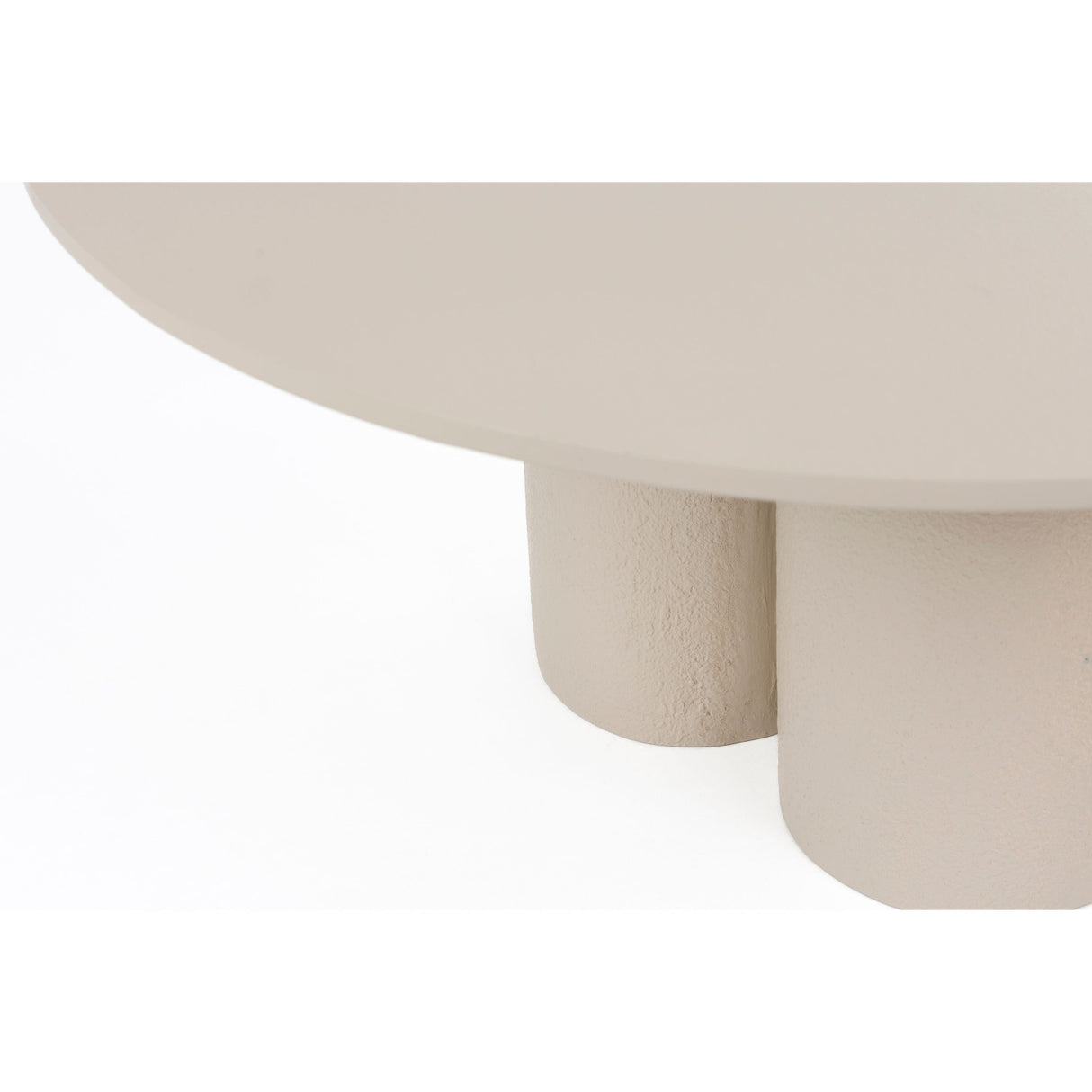 Modern European furniture - Beige Round Coffee Table - www.oroa.com | Oroa.com