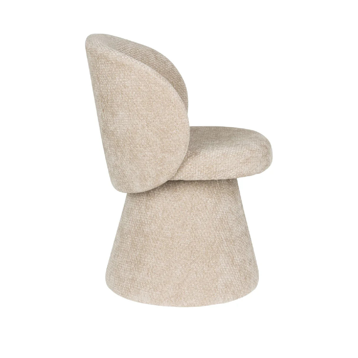Modern European furniture - Round Base Curved Dining Chair - www.oroa.com | Oroa.com