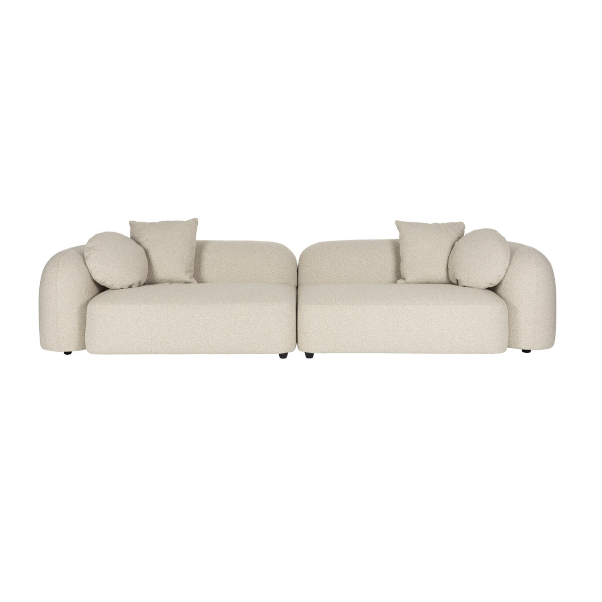 Modern European furniture - Beige 4-Seater Sectional Sofa - www.oroa.com | Oroa.com