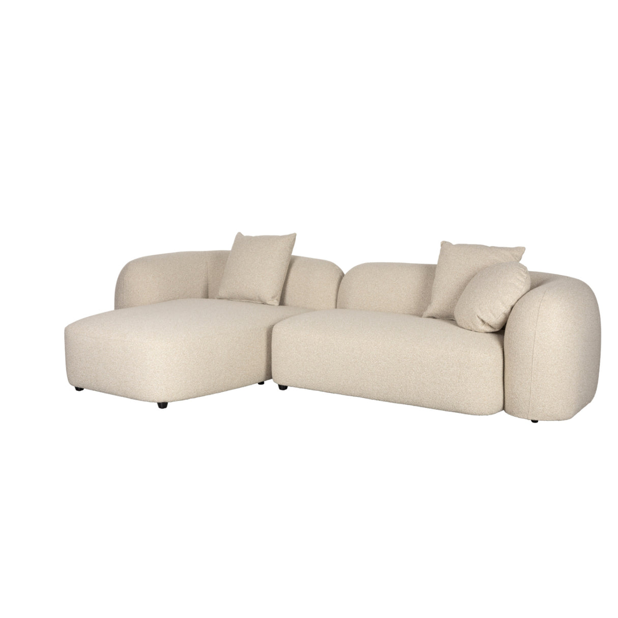 Beige Sofa with Chaise Lounge | Oroa.com