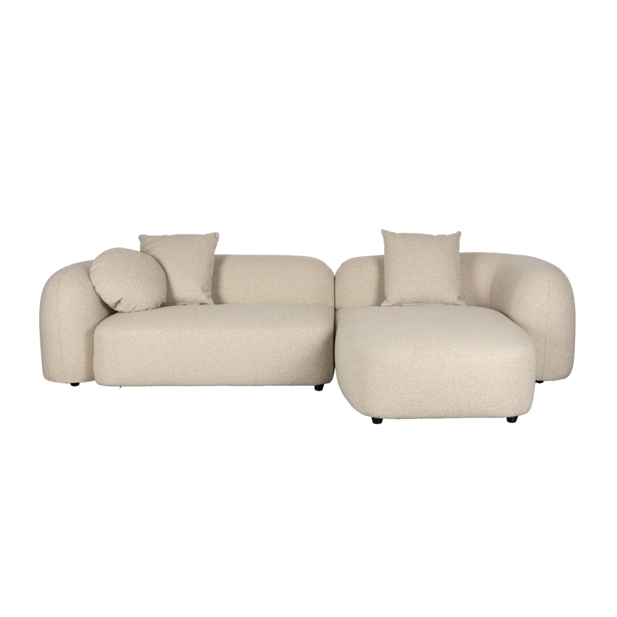 Beige Sofa with Chaise Lounge | Oroa.com