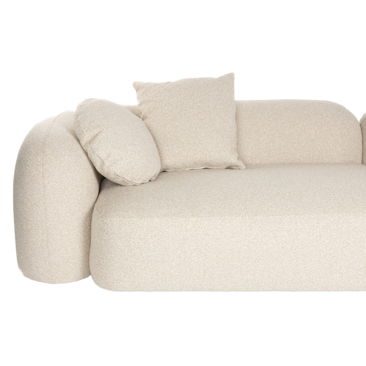 Beige Sofa with Chaise Lounge | Oroa.com