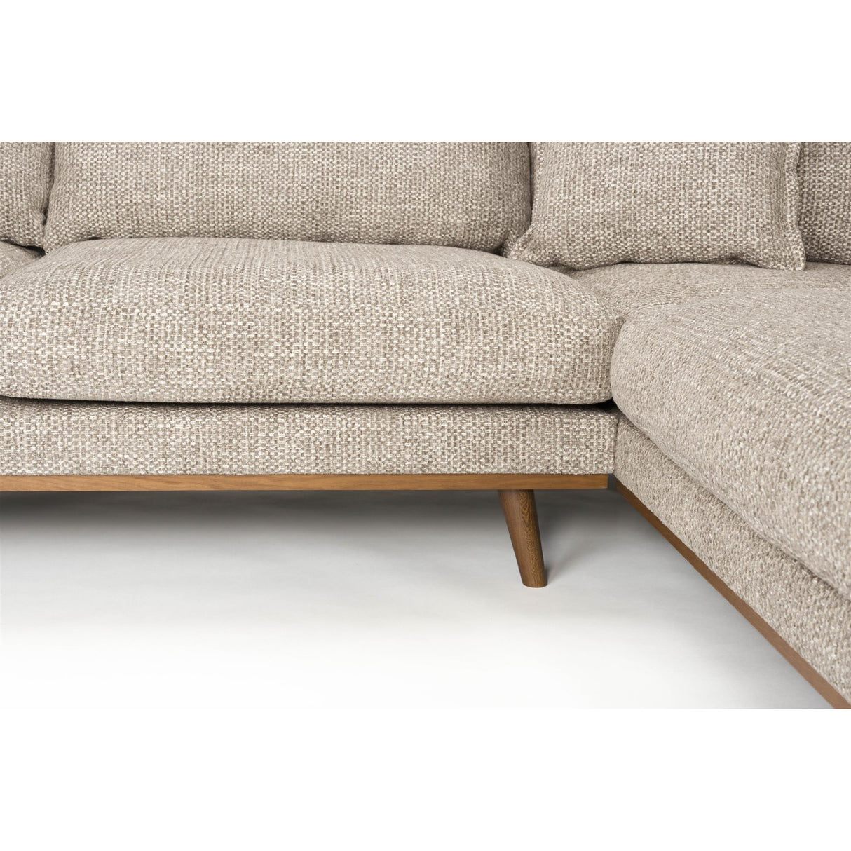 Modern furniture - Brown Fabric Sectional Sofa - www.oroa.com | Oroa.com