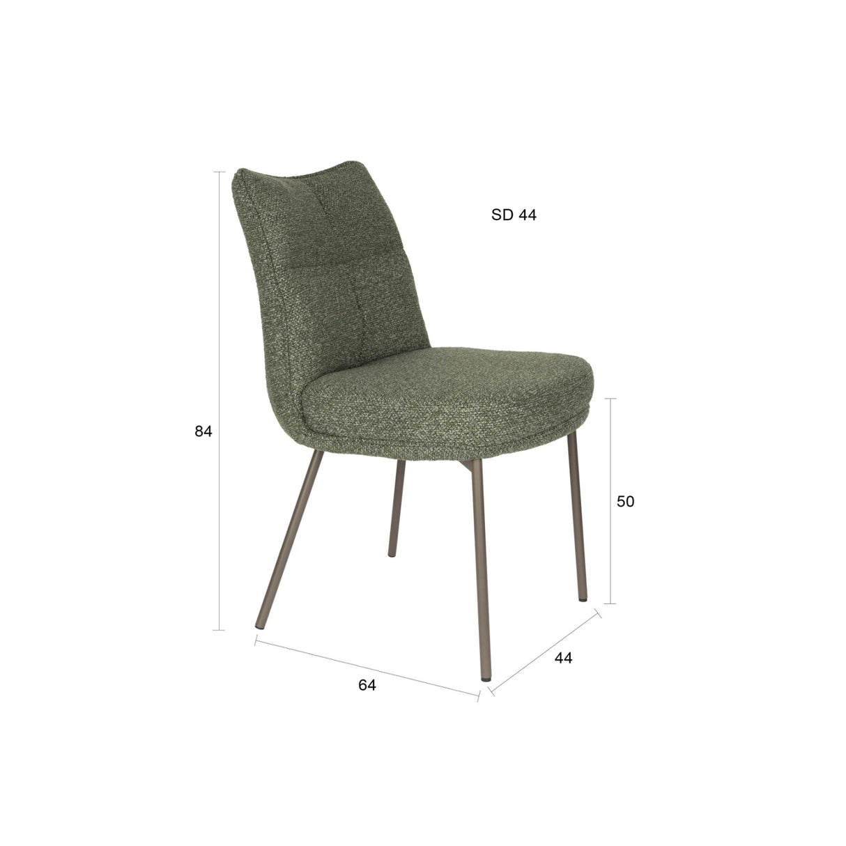 Upholstered High-Back Dining Chairs (2) | Oroa.com
