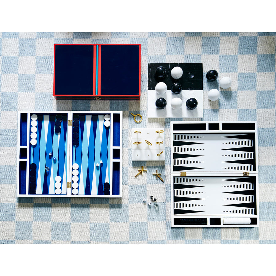 Geometric Patterned Backgammon Set – Sorrento – alternate view 6