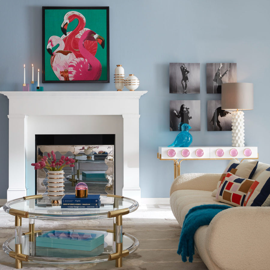 Round Acrylic Cocktail Table | Jonathan Adler Jacques | Oroa.com