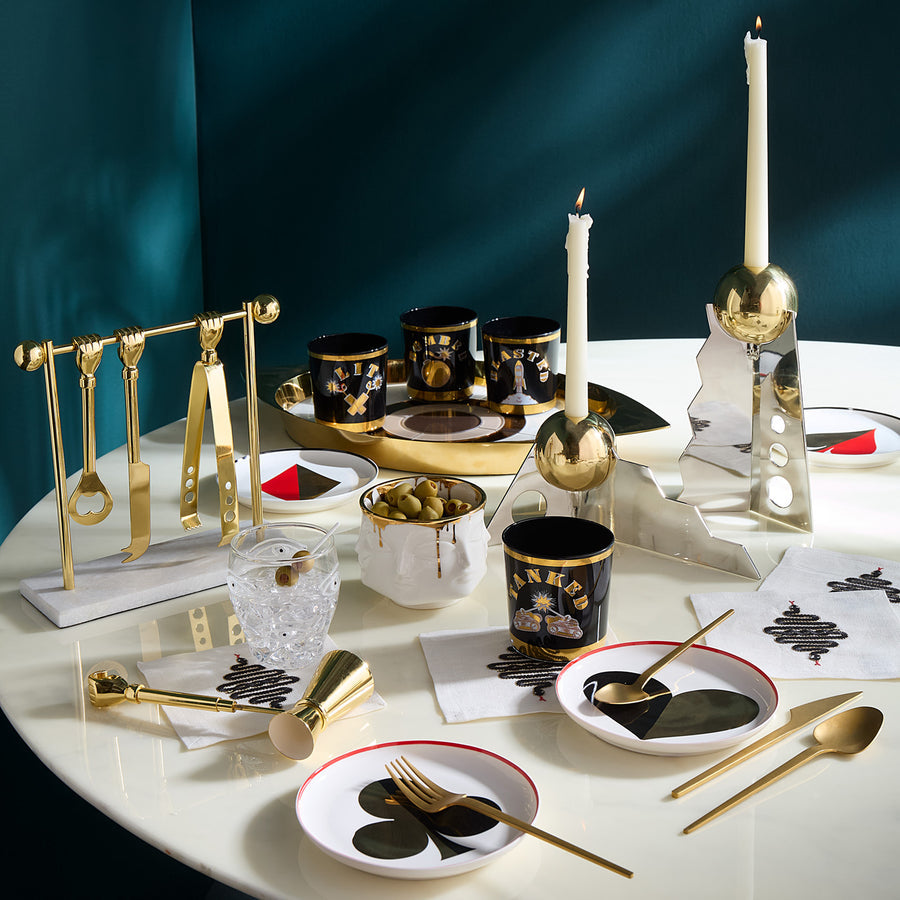 Brass Finish Barware Set – Barbell – alternate view 5
