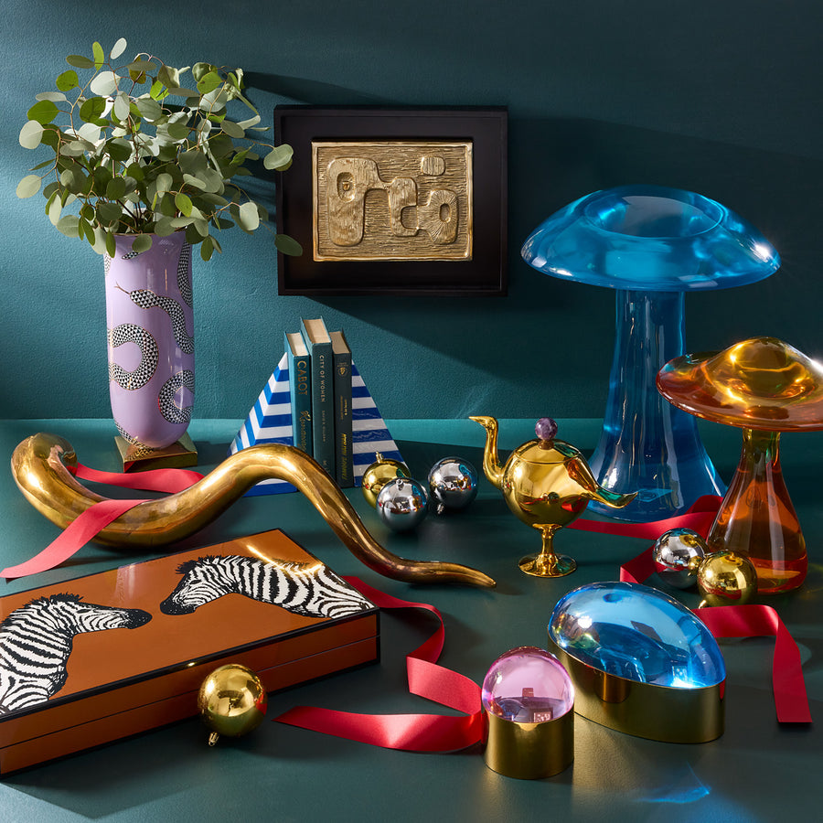 Polished Brass Decorative Object | Jonathan Adler Horn | Oroa.com