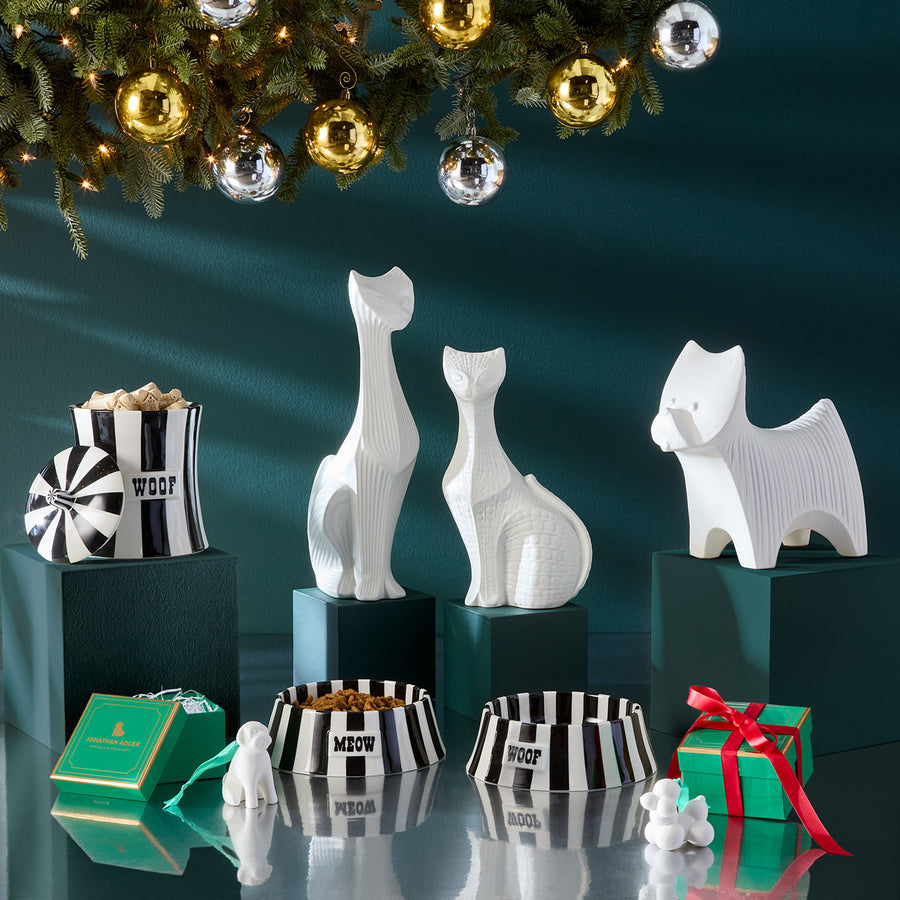 Stripes Porcelain Canister | Jonathan Adler Vice Woof | Oroa.com