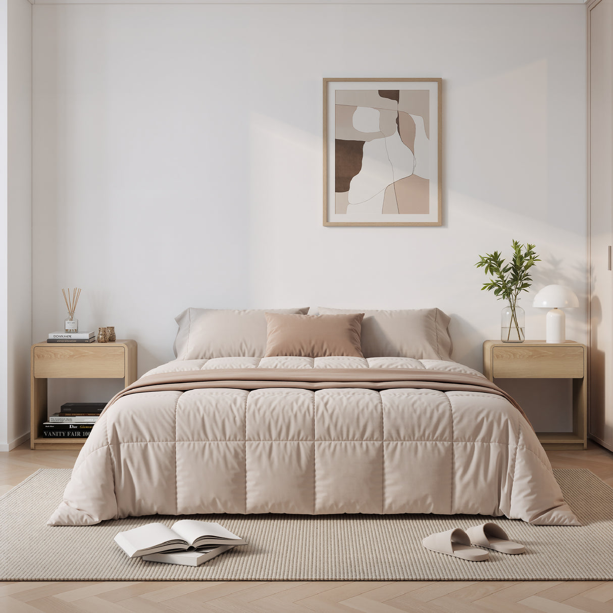 Oak Modern Bedside Table Set | OROA