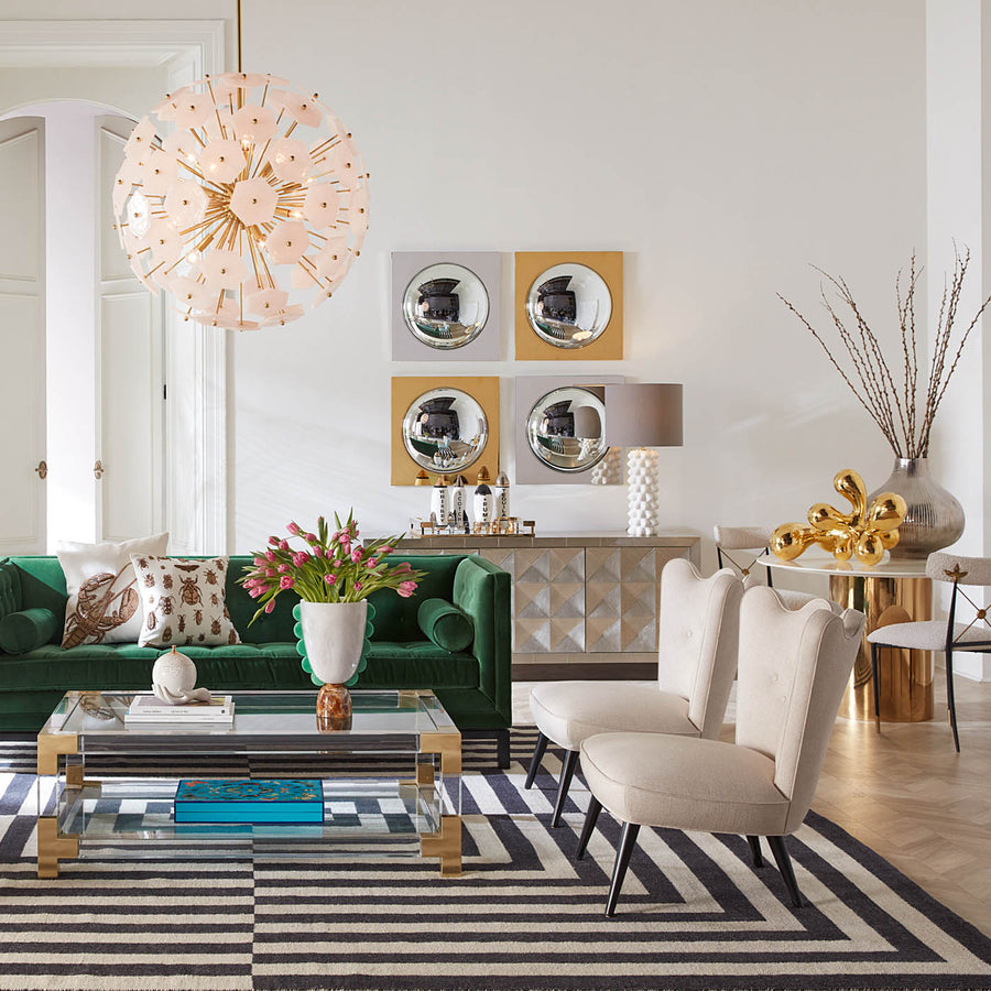 Marbleized Scalloped Vase | Jonathan Adler Mustique | Oroa.com
