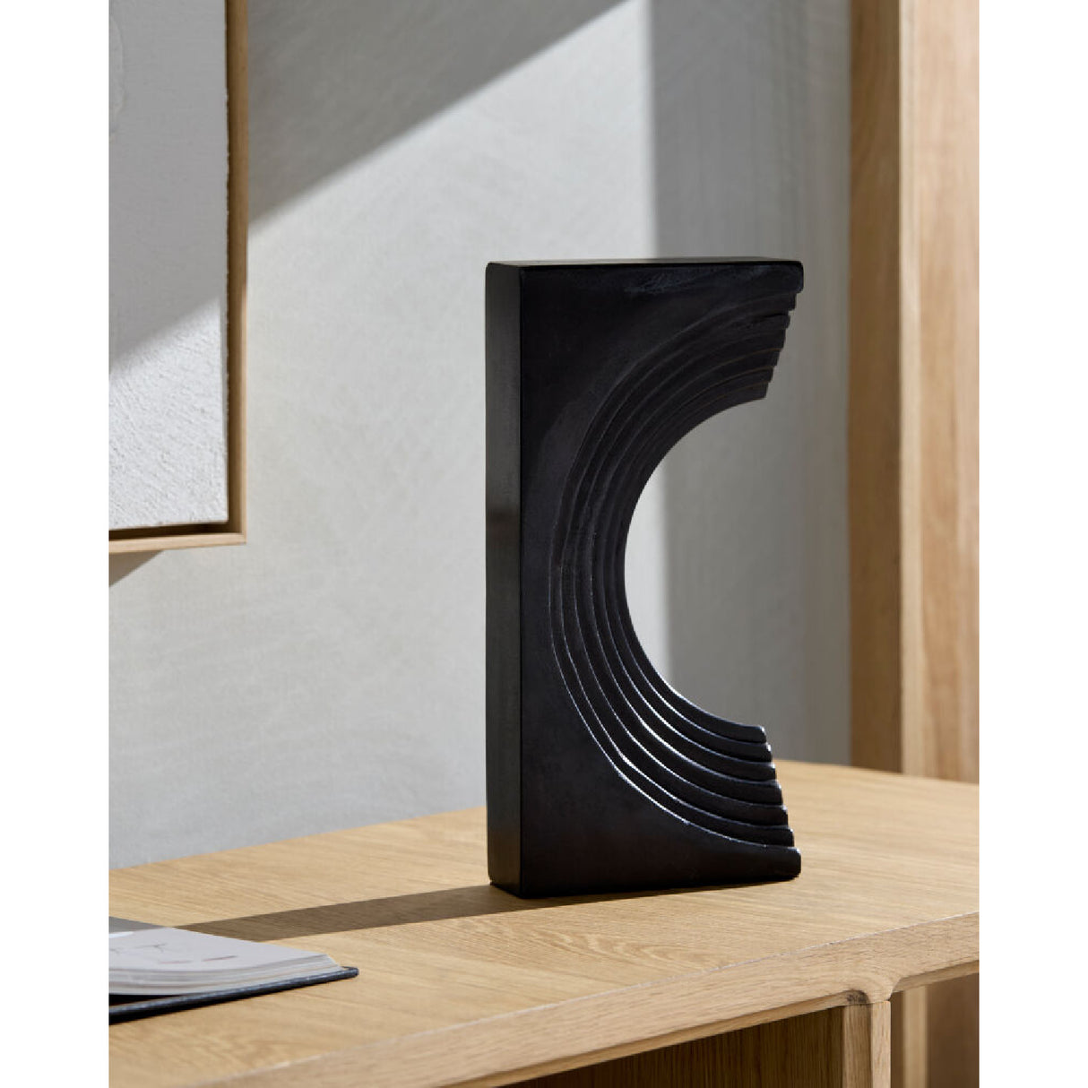 Modern European furniture - Marble Concave Sculpture - www.oroa.com