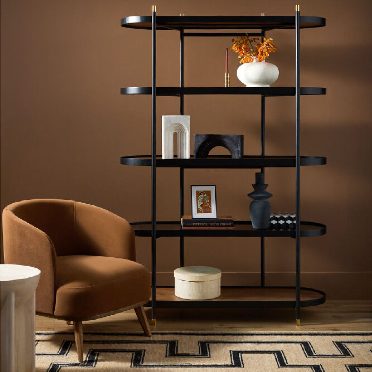 Modern European furniture - Marble Concave Sculpture - www.oroa.com