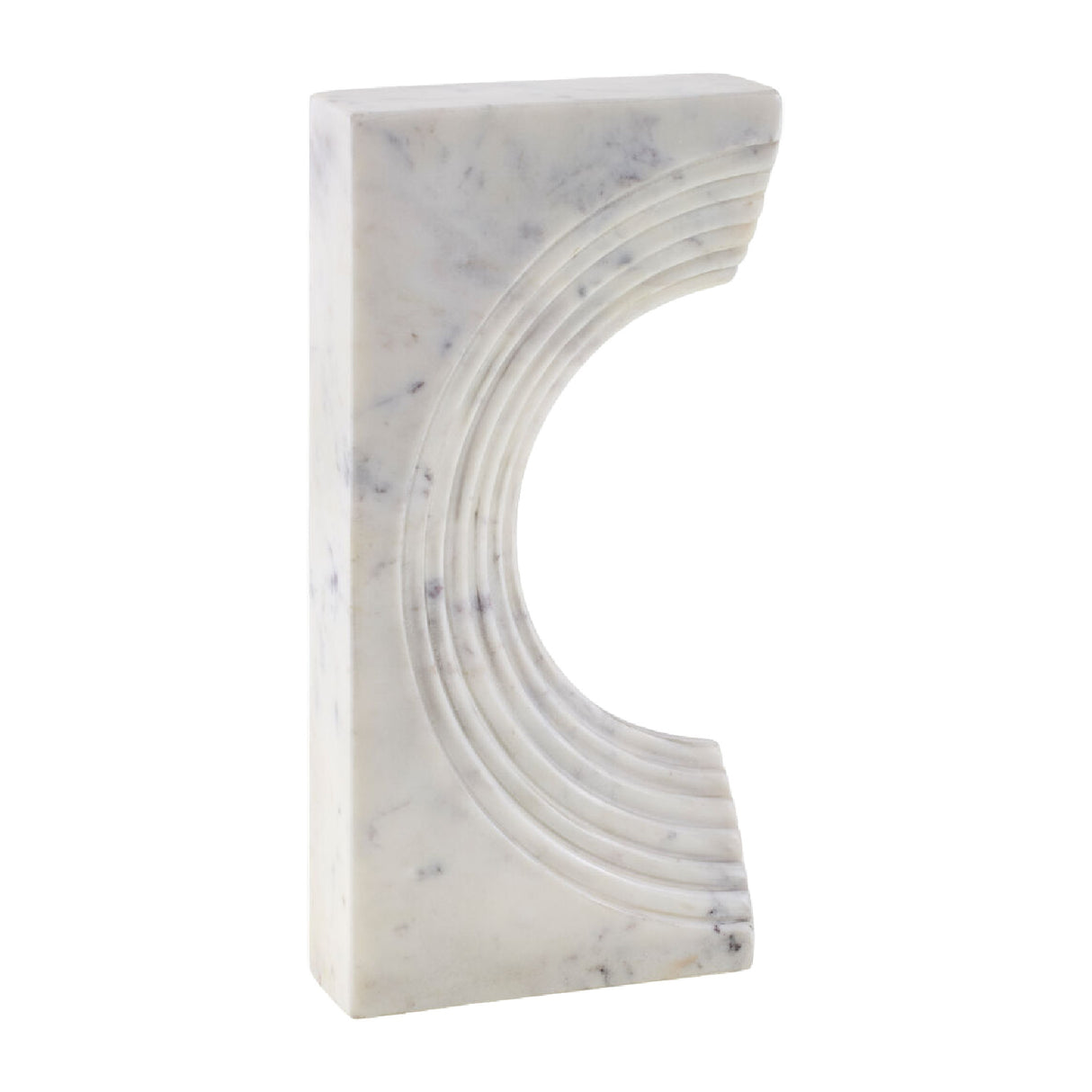 Modern European furniture - Marble Concave Sculpture - www.oroa.com
