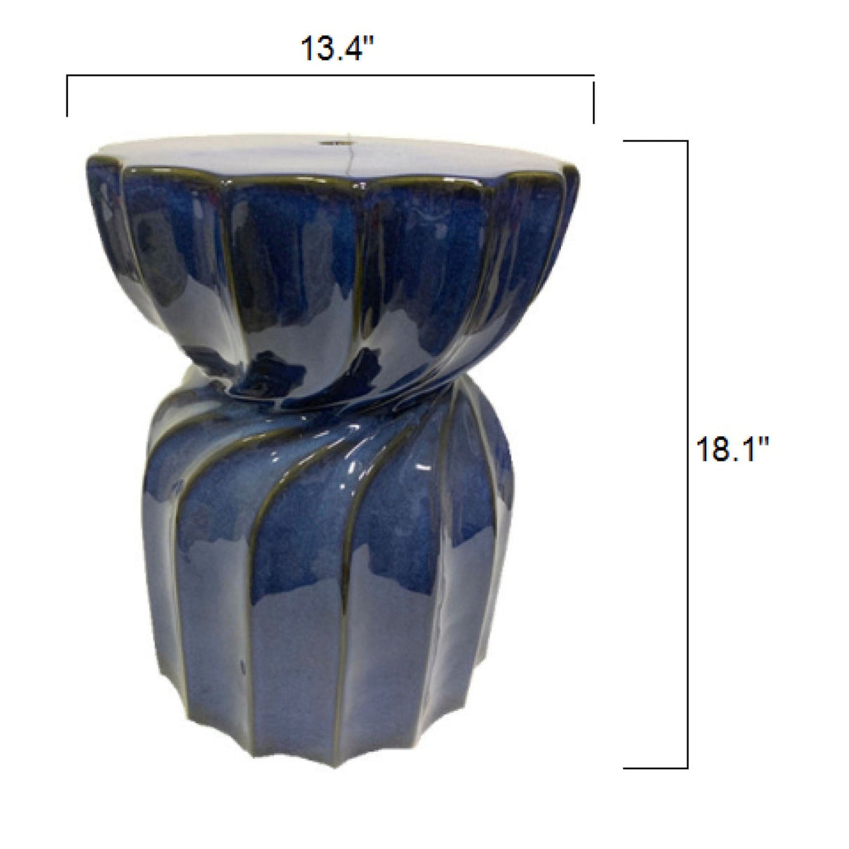 Modern European furniture - Twisted Hourglass Ceramic Garden Stool - www.oroa.com