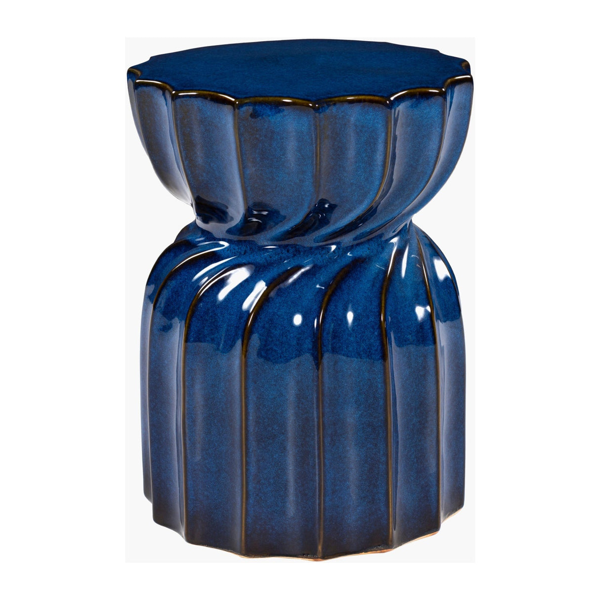 Modern European furniture - Twisted Hourglass Ceramic Garden Stool - www.oroa.com
