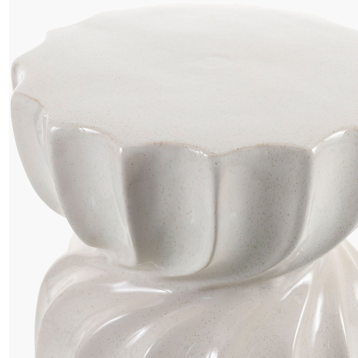 Modern European furniture - Twisted Hourglass Ceramic Garden Stool - www.oroa.com