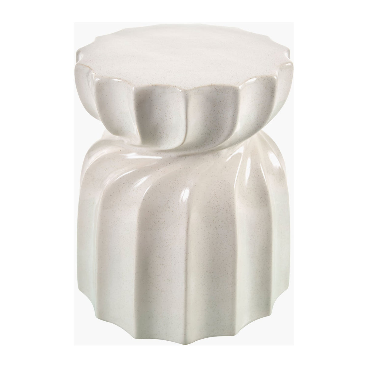 Modern European furniture - Twisted Hourglass Ceramic Garden Stool - www.oroa.com