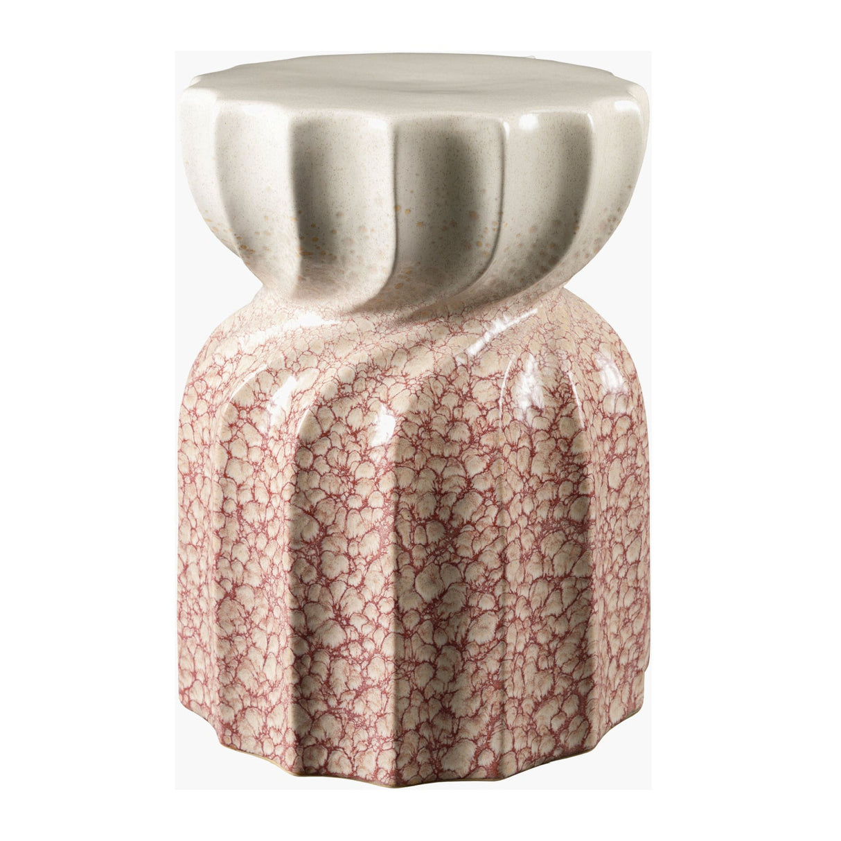 Modern European furniture - Twisted Hourglass Ceramic Garden Stool - www.oroa.com