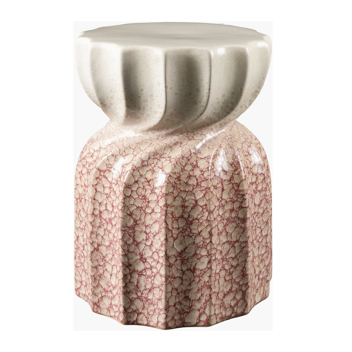 Modern European furniture - Twisted Hourglass Ceramic Garden Stool - www.oroa.com