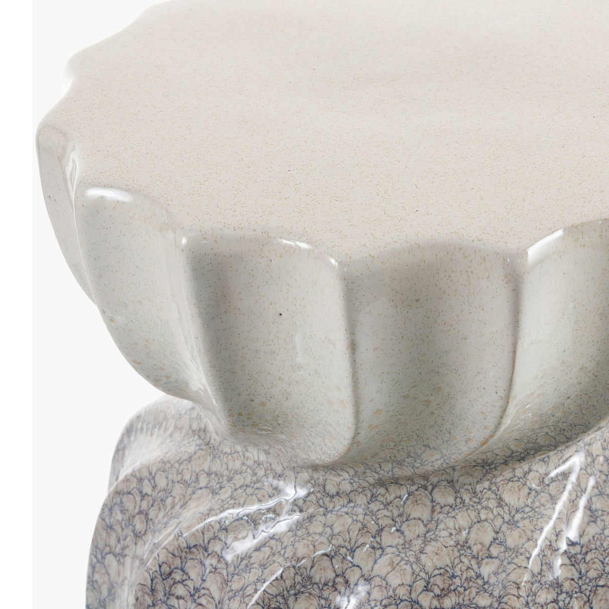 Modern European furniture - Twisted Hourglass Ceramic Garden Stool - www.oroa.com