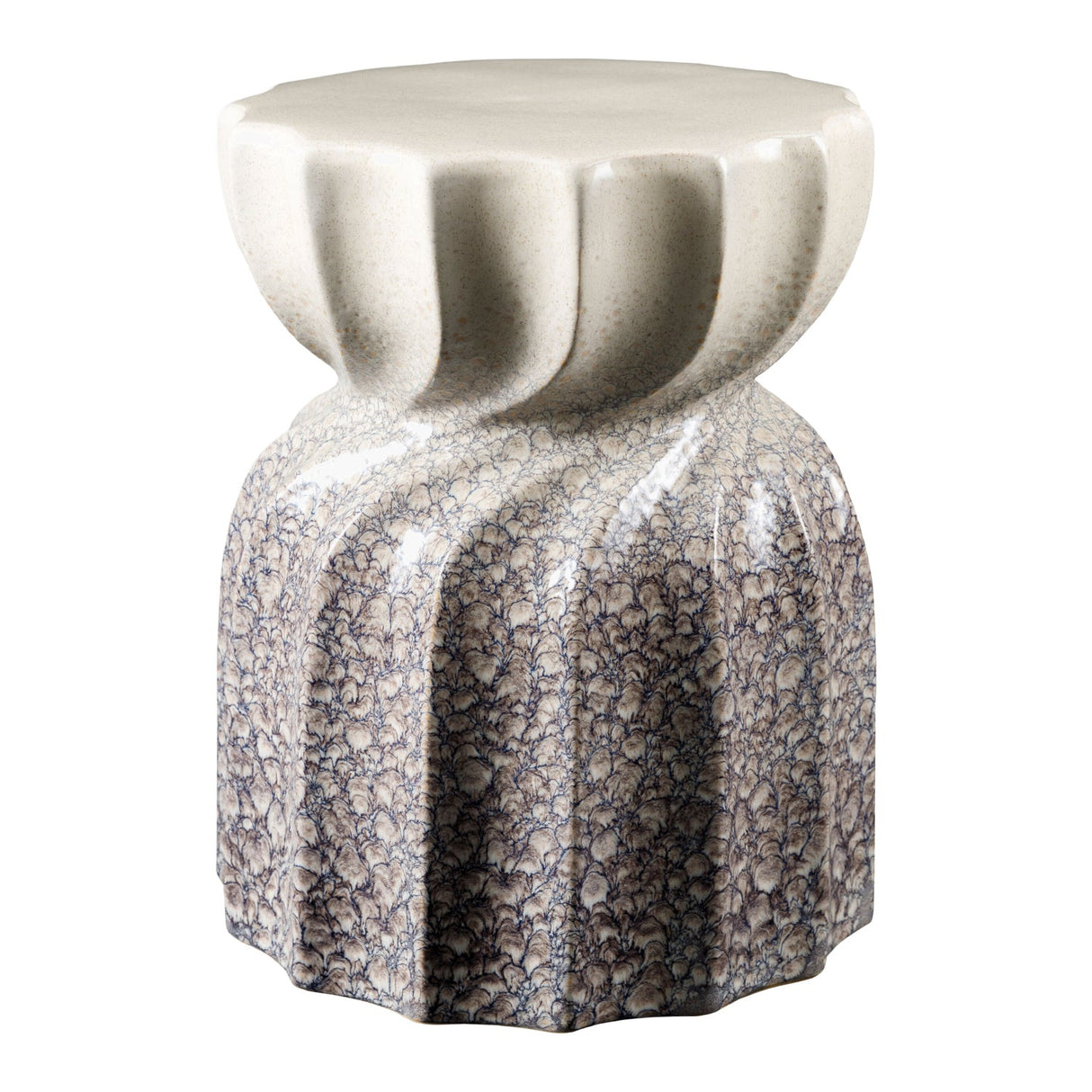 Modern European furniture - Twisted Hourglass Ceramic Garden Stool - www.oroa.com