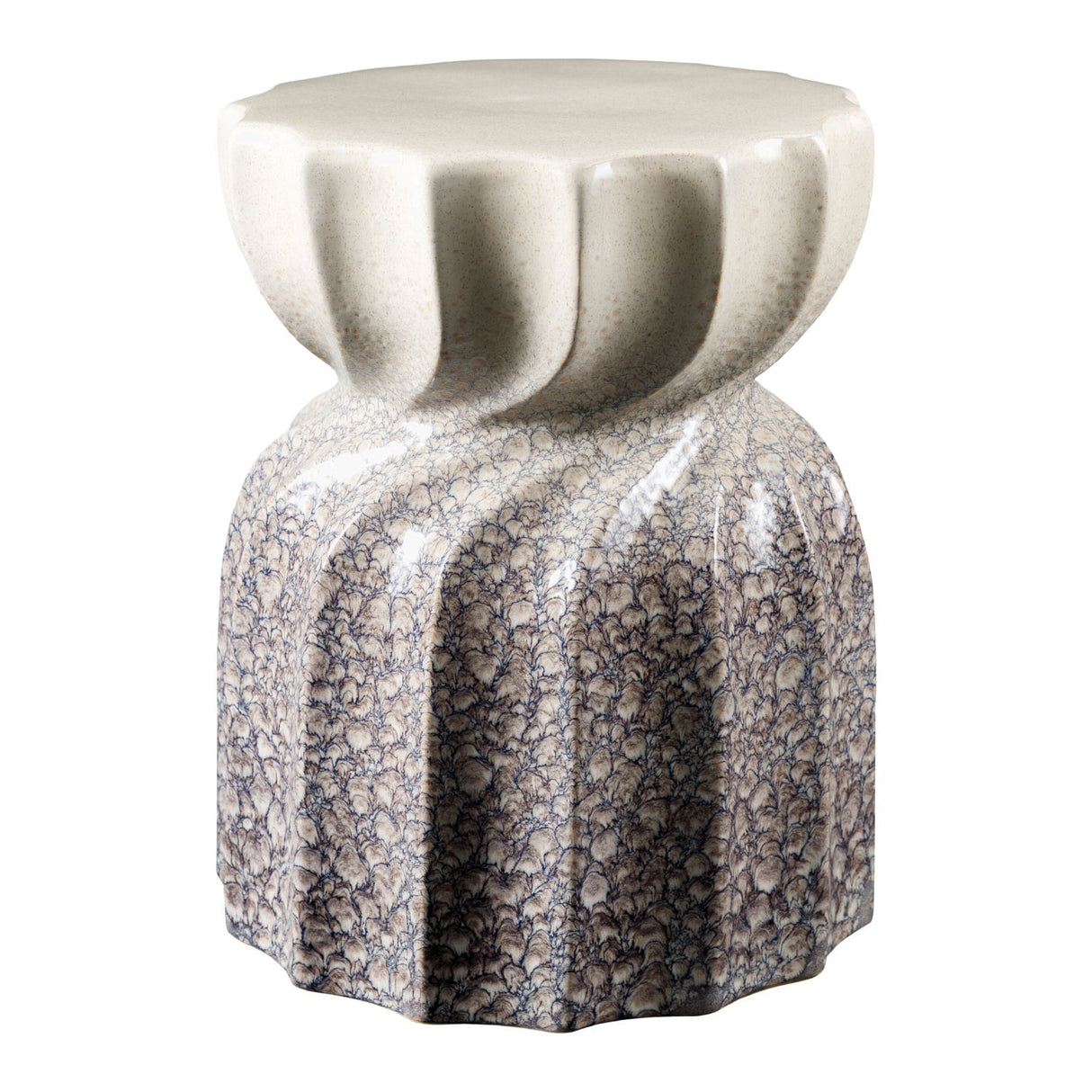 Modern European furniture - Twisted Hourglass Ceramic Garden Stool - www.oroa.com