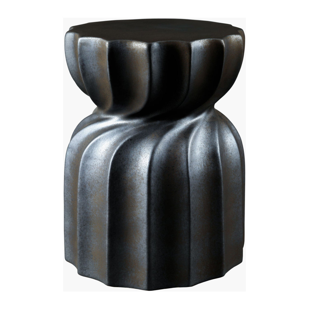 Modern European furniture - Twisted Hourglass Ceramic Garden Stool - www.oroa.com
