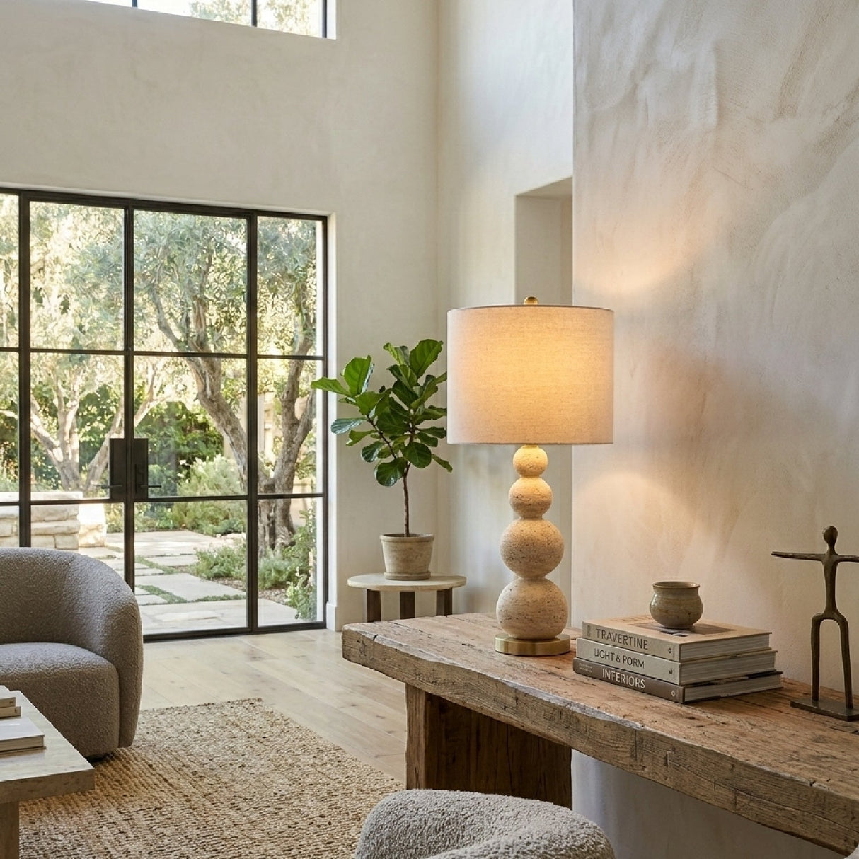 Modern European furniture - Khaki Spheres Table Lamp - www.oroa.com