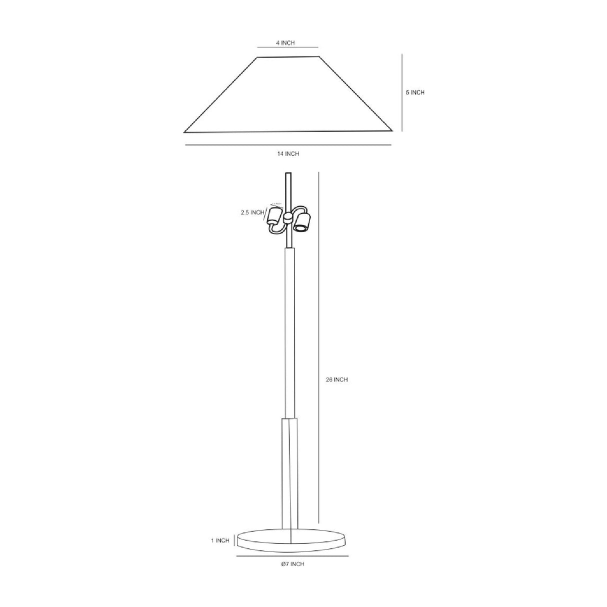 White Cotton Accent Table Lamps (2) | Oroa.com