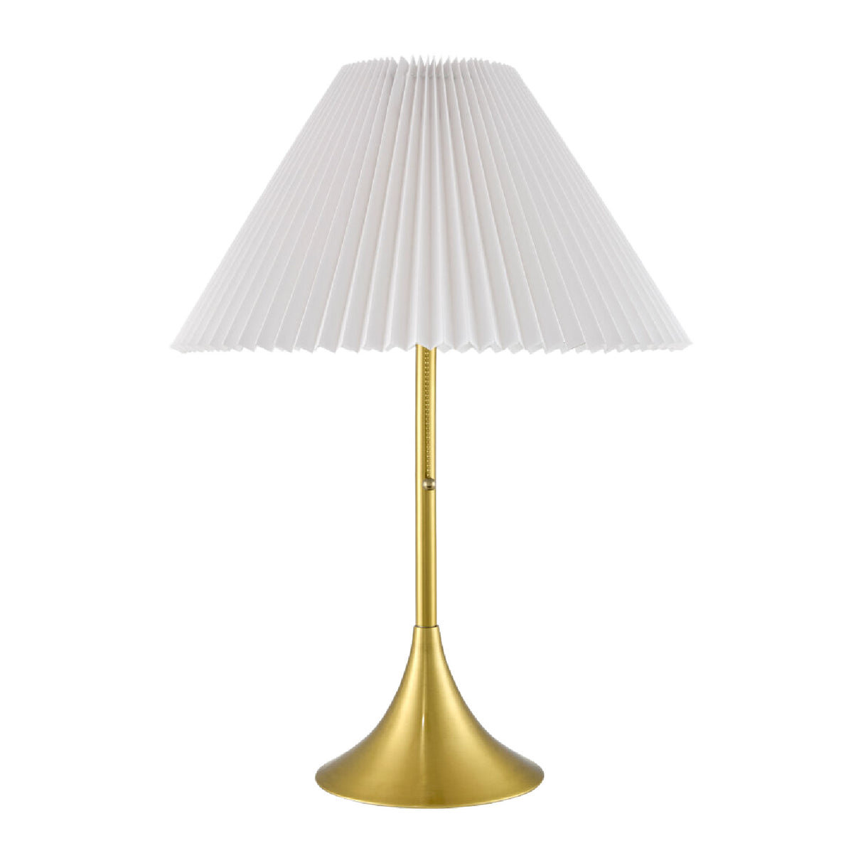 White Cotton Pleated Table Lamp | Oroa.com