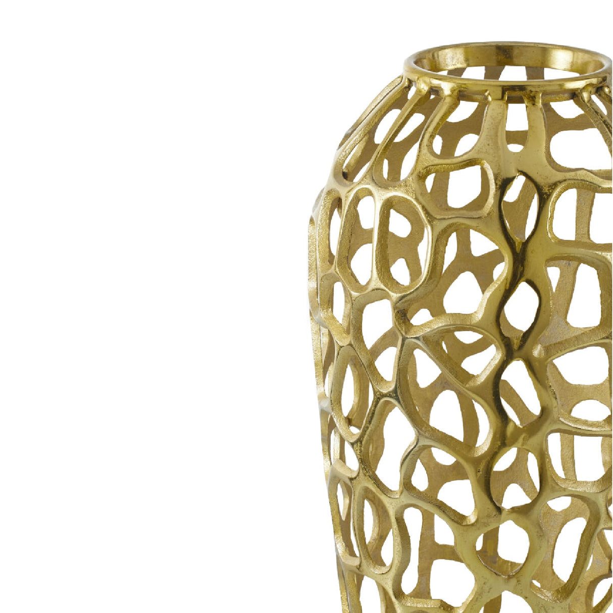 Modern European furniture - Openwork Aluminum Vase - www.oroa.com