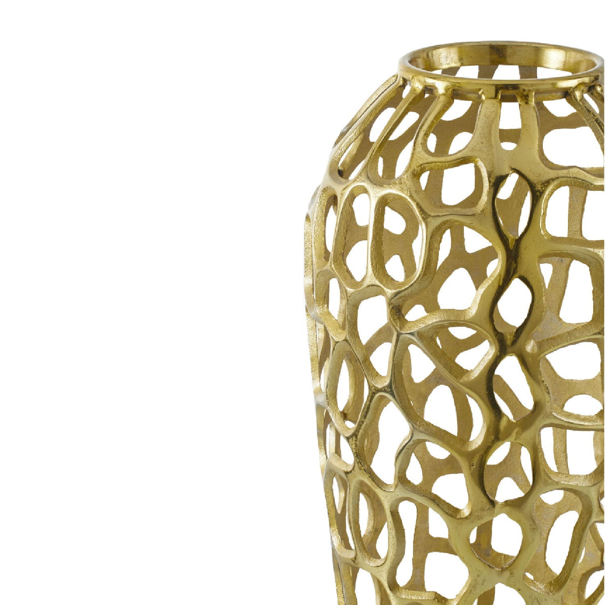 Modern European furniture - Openwork Aluminum Vase - www.oroa.com