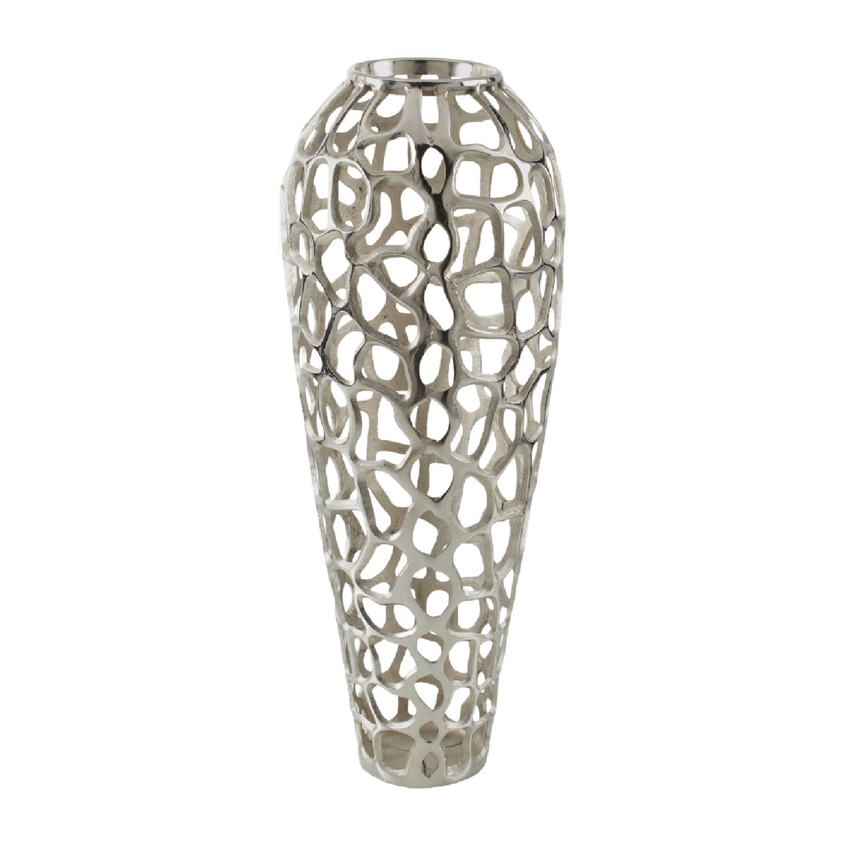 Modern European furniture - Openwork Aluminum Vase - www.oroa.com