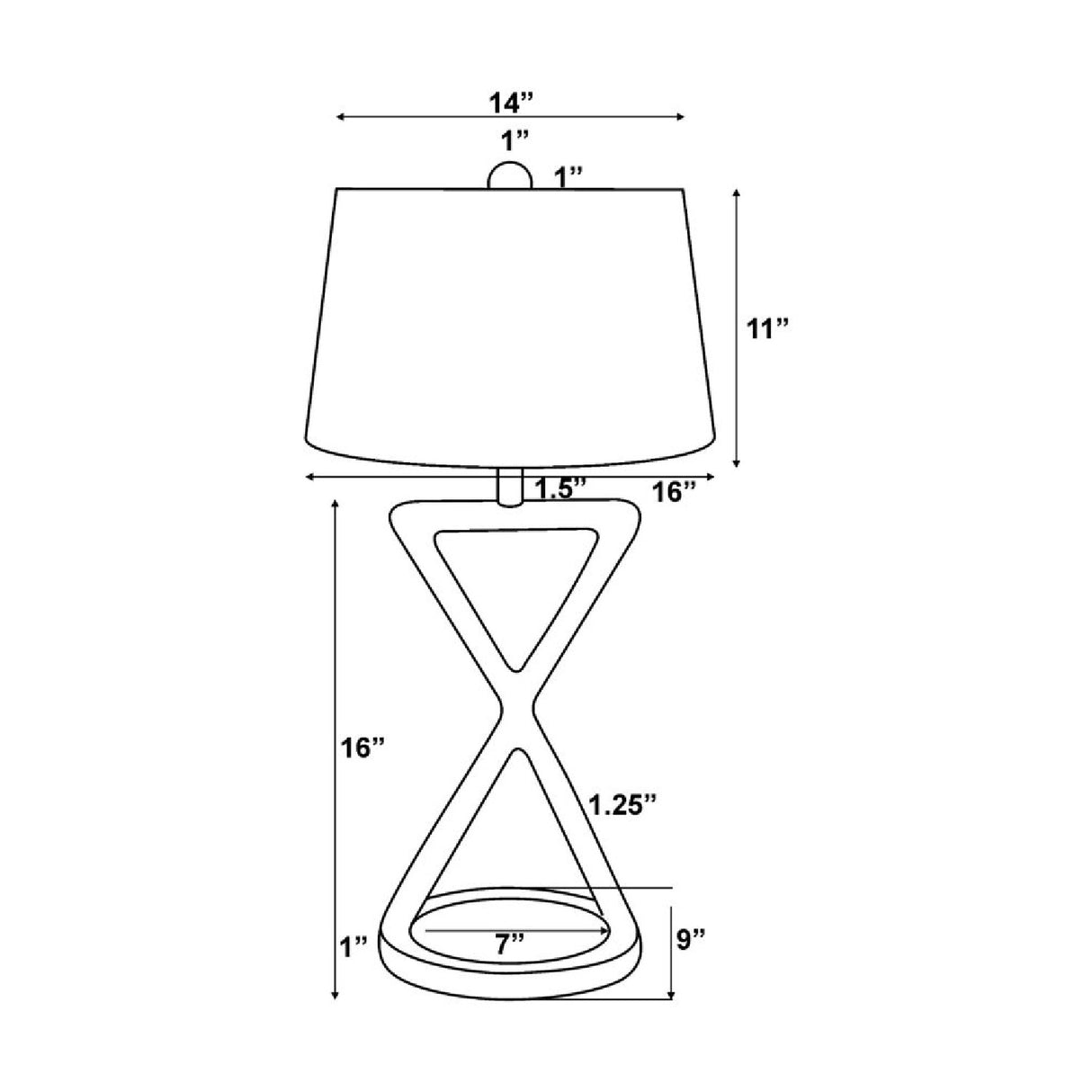 Crisscross Aluminum Accent Table Lamp | Oroa.com