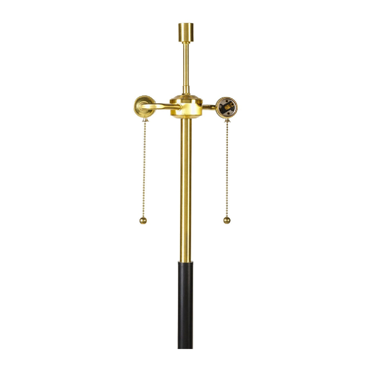 Cream Linen Pull-Switch Floor Lamp – Aberdeen – rear view