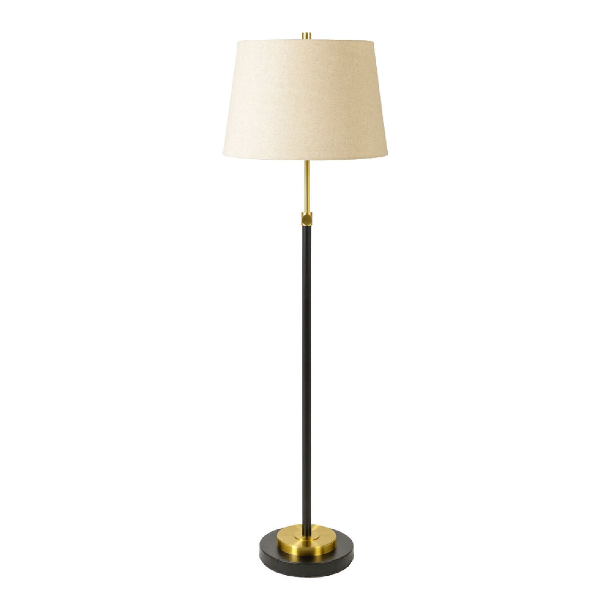 Cream Linen Accent Floor Lamp – Aberdeen – side view